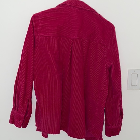 Vintage Magenta Corduroy Jacket Top - Picture 3 of 4